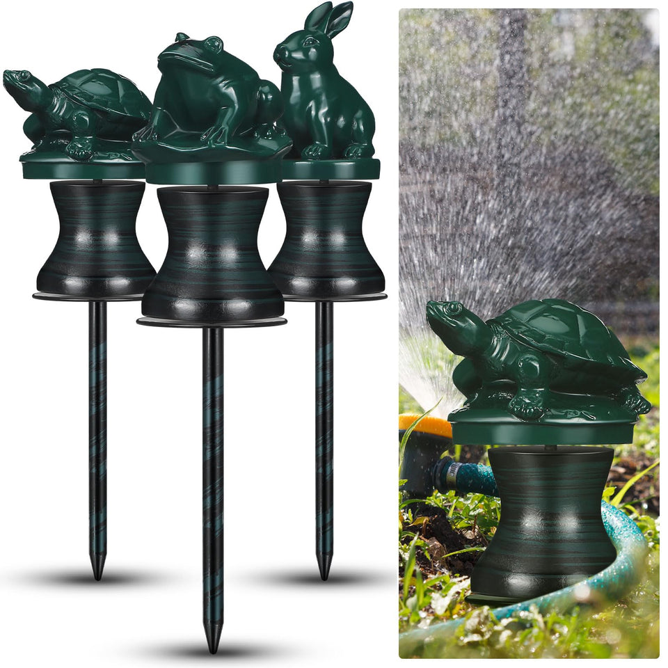 Tandefio hose guide turtle front view protects beds while steadying the hose
