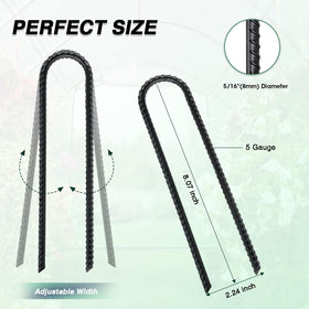 TANGJEAMER U-hook ground stake enabling adjustable tension on uneven ground.