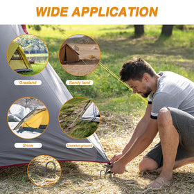 TANGJEAMER versatile ground stake for tents, canopies, and lawn setups.