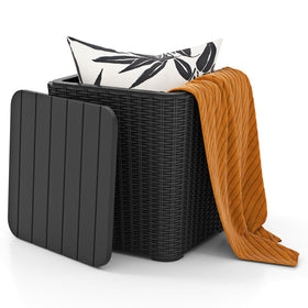 Tangkula 11.5-gallon deck box with removable lid for easy access.