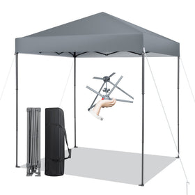 Tangkula 6.6x6.6 ft pop up canopy with center lock offers fast setup outdoors
