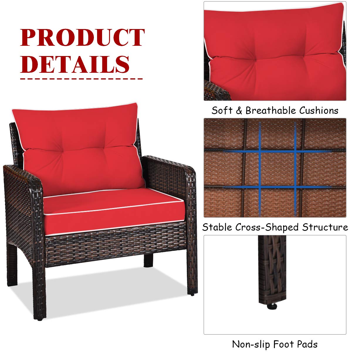 Tangkula anti-skid foot mats protect floors.