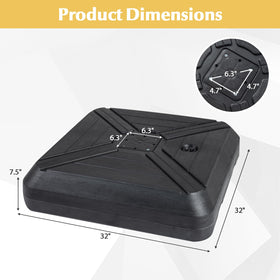 Cross-base attachment anchors the canopy securely in outdoor areas