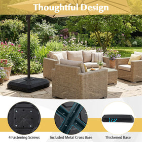 Wheeled base in motion shows easy positioning around furniture