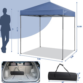 Tangkula oxford fabric waterproof canopy on rainy day.