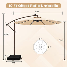 Tangkula crank-handle enables quick tilt and shade adjustments for changing sun positions.