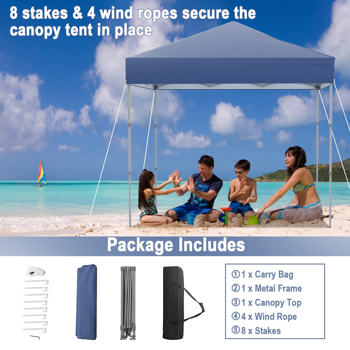 Tangkula sturdy powder-coated metal frame withstands outdoor use.