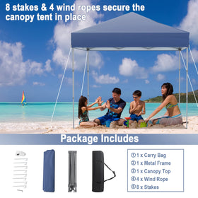 Tangkula sturdy powder-coated metal frame withstands outdoor use.