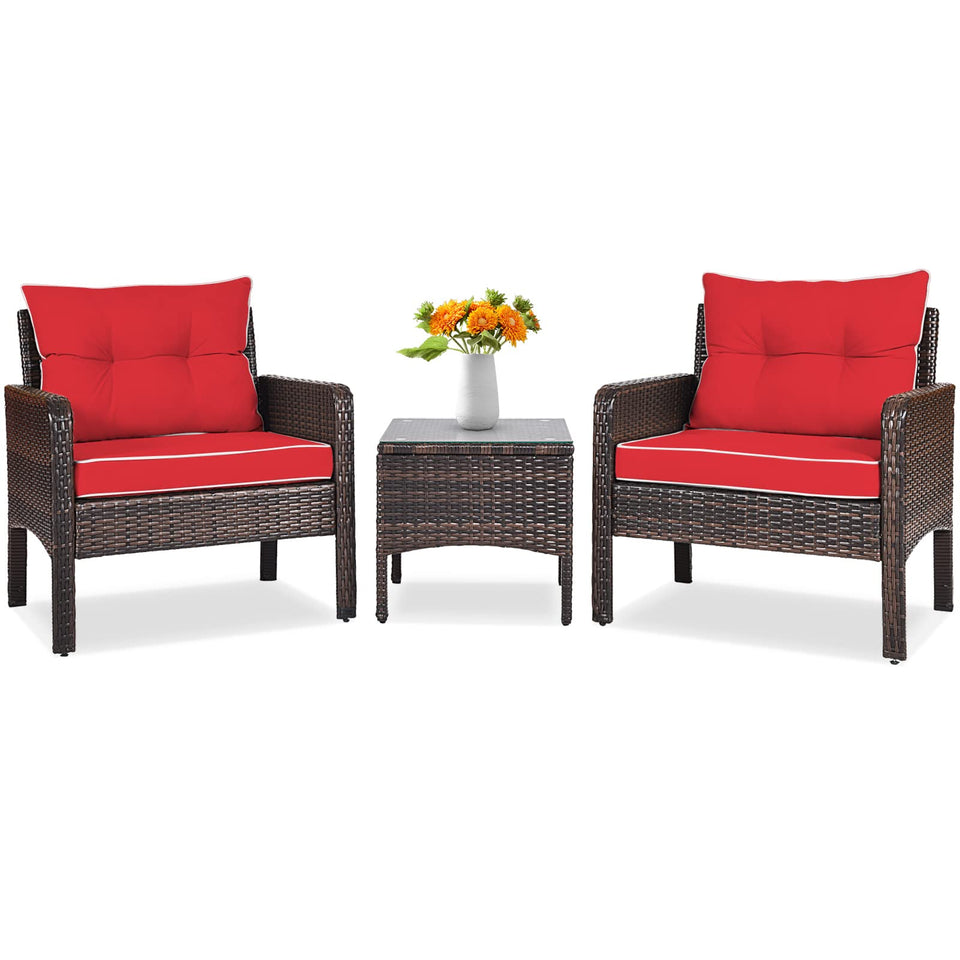 Tangkula wicker chairs for outdoor patio set provide stylish seating.