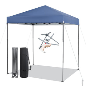 Tangkula pop-up canopy center lock for quick solo setup.