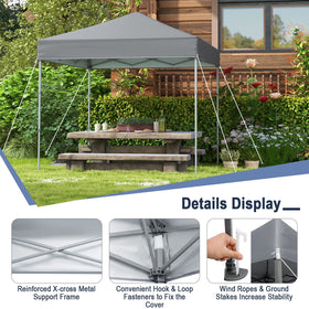 Tangkula quick-setup hub image showing effortless assembly for on-the-go shade