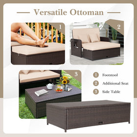 Tangkula removable cushion covers for easy cleaning and maintenance