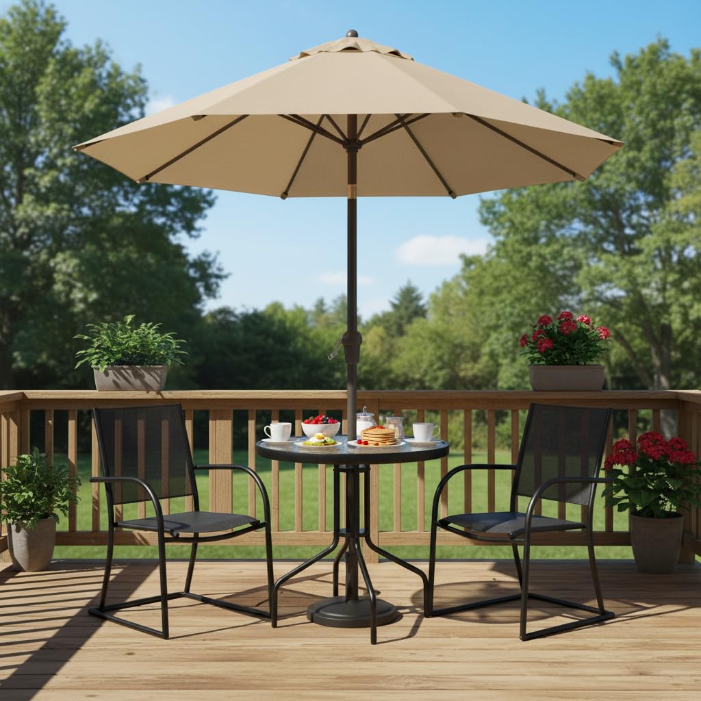Tangkula sturdy metal frame supports up to 110 lbs for lasting outdoor use