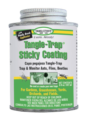 Tanglefoot Tangle-Trap brushable coating for gardens traps ants naturally.