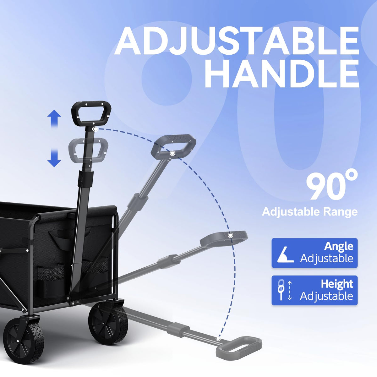 TANSTRIDER wagon garden-use supports hauling tools and soil bags