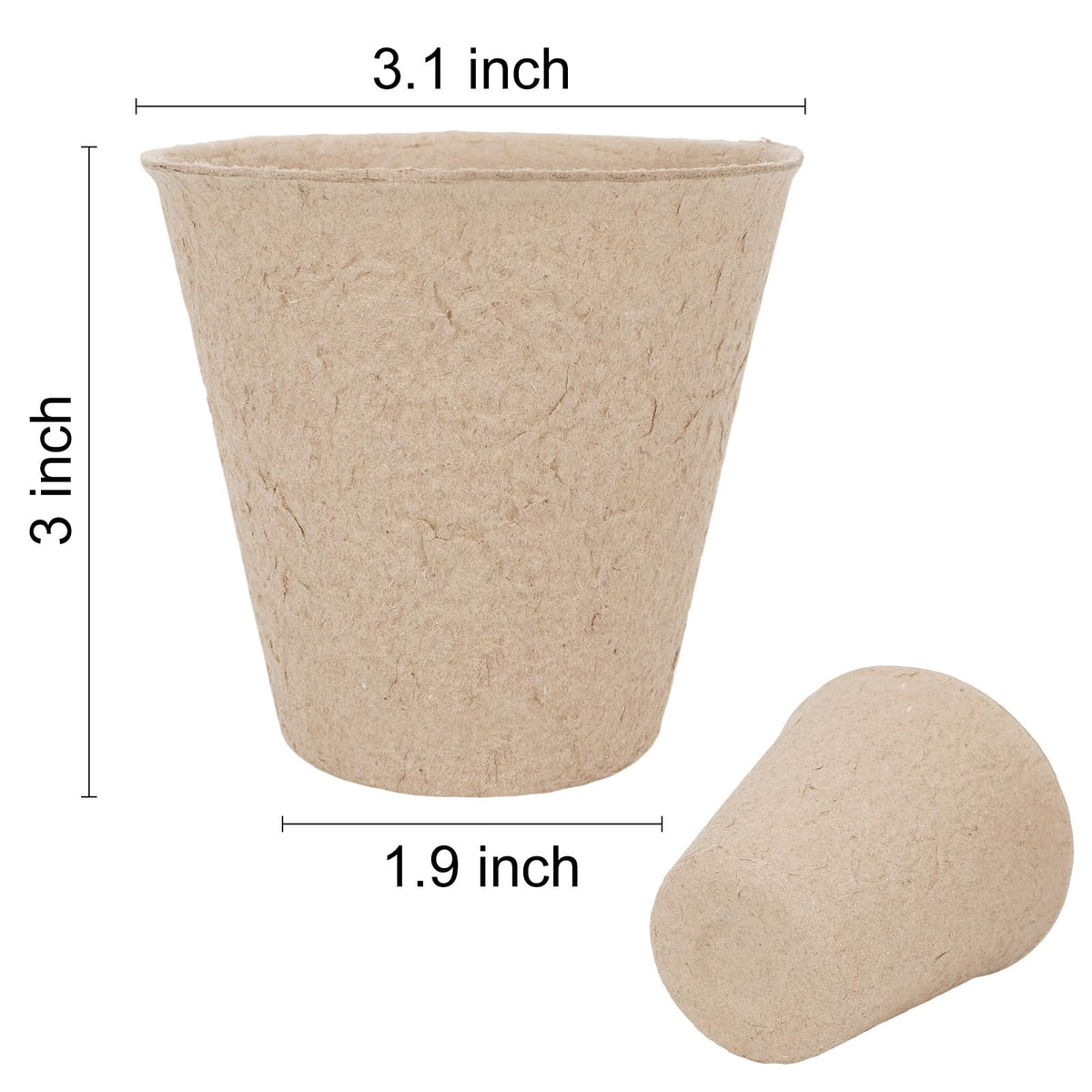 TAOLABV no-drainage-hole peat pots designed to retain moisture for drought-tolerant plants.