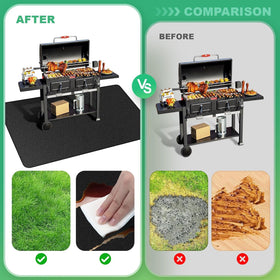 TAOMAND easy-clean-grill-mat with storage bag simplifies post-barbecue cleanup.