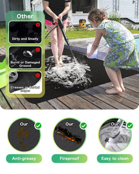 TAOMAND grill mat easy to clean and store with the included bag