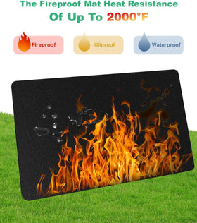 TAOMAND grill mat is waterproof and oil-proof for easy spill management during cooking.