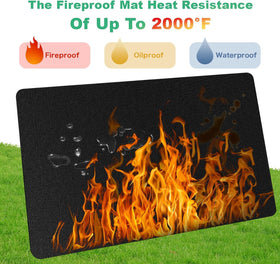 TAOMAND waterproof-oilproof-grill-mat keeps grease off floors and outdoor surfaces.