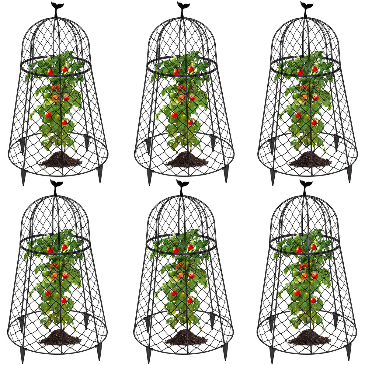 TAOMENNI 6-pack garden cloches cover large plants for protection