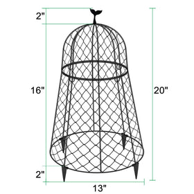 TAOMENNI cloche with whale tail top adds modern style and protection