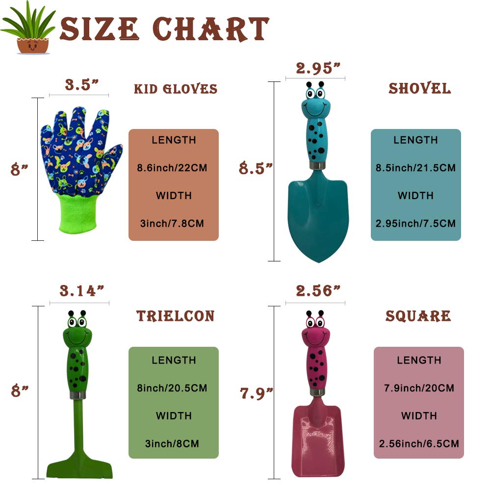 TAOYIO kids gardening fork close-up highlights sturdy metal for soil tasks.
