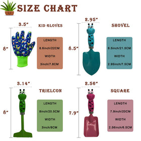 TAOYIO kids gardening fork close-up highlights sturdy metal for soil tasks.