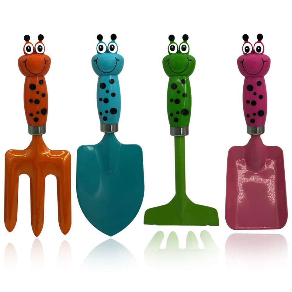 TAOYIO kids gardening tools set with trowel, for easy soil digging