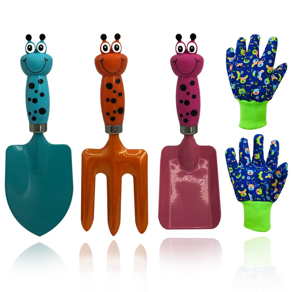 TAOYIO kids gardening trowel close-up, durable design for safe, fun garden play.