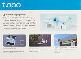 Tapo A200 close up showing high efficiency monocrystalline cells