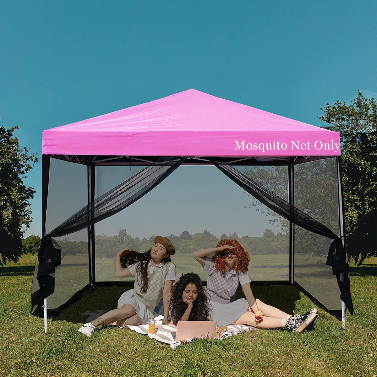 Tappio foldable mosquito net stores compactly when not in use