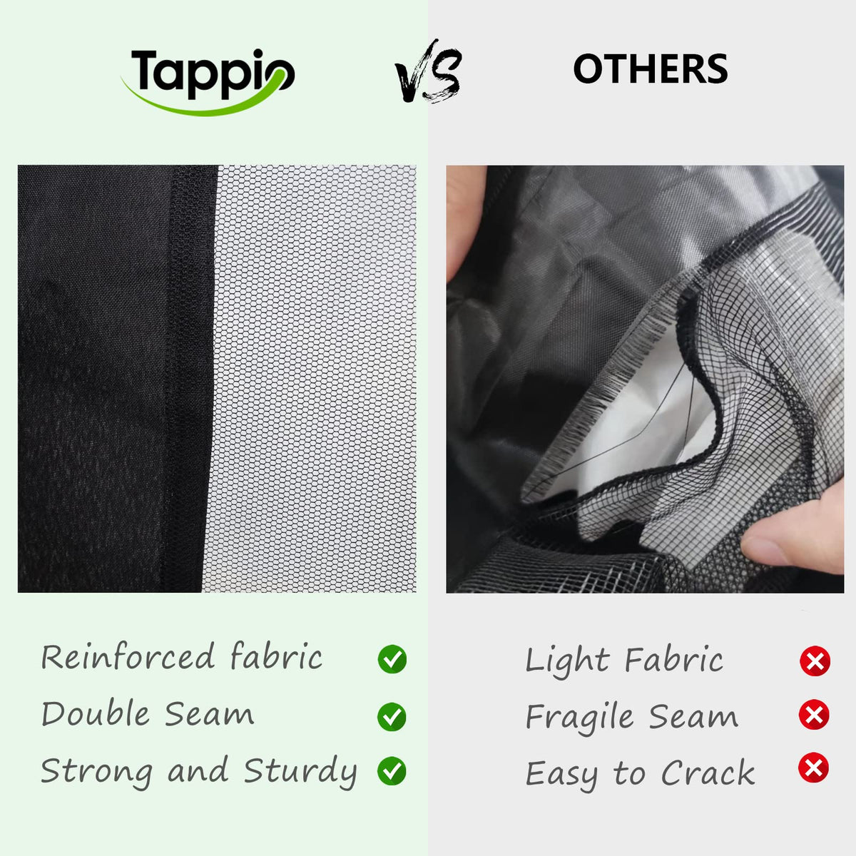 Tappio mosquito net for gazebo and tent; versatile outdoors