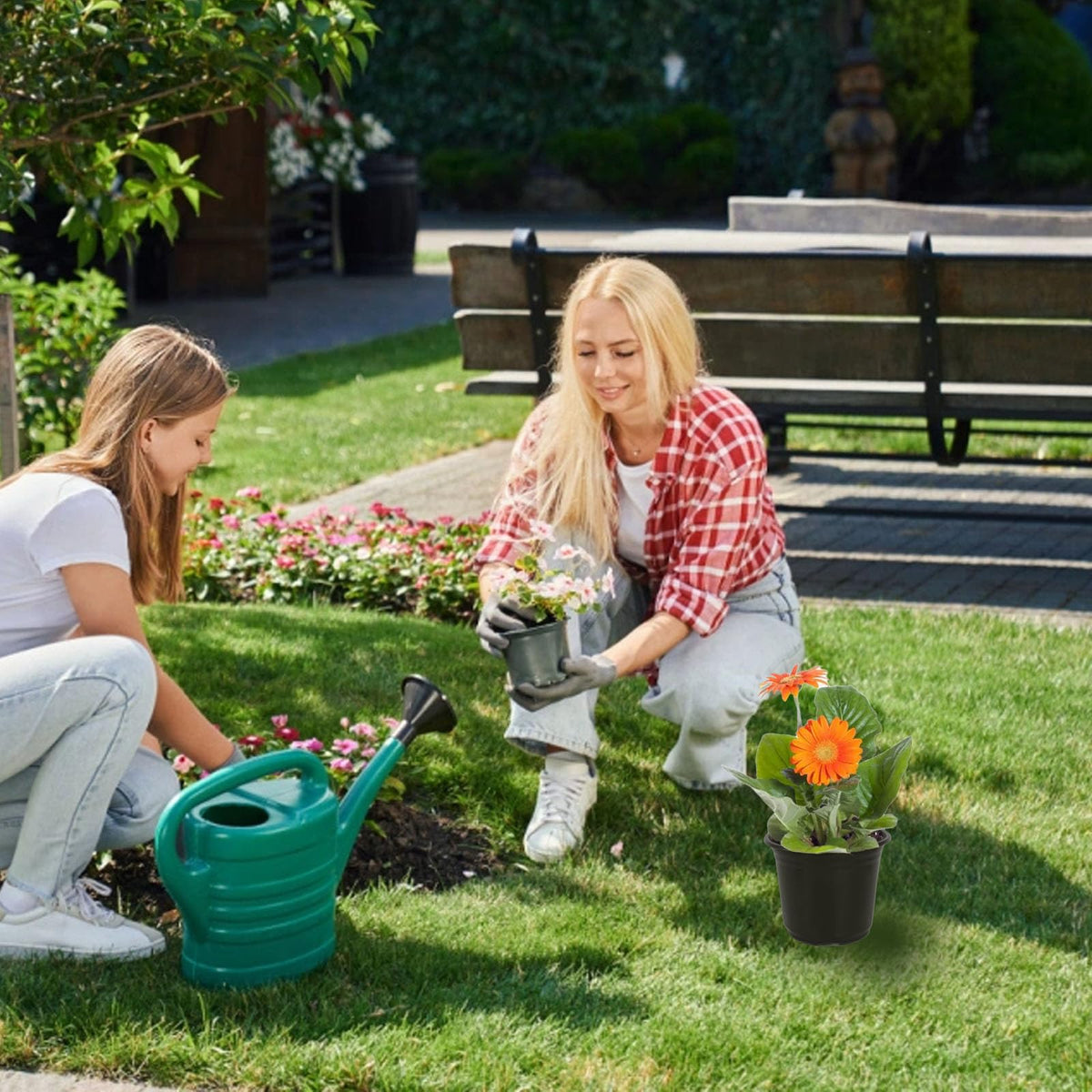 TAQIXI multi-purpose plastic pot for indoor and outdoor use