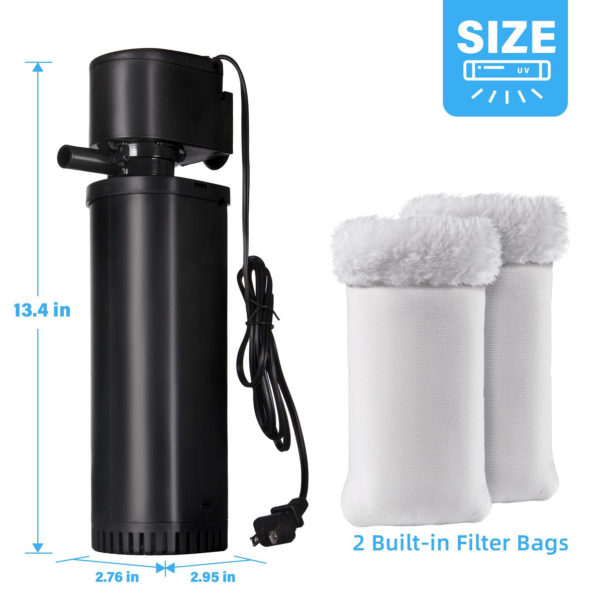 Tararium compact filter suitable for small pools and hot tubs