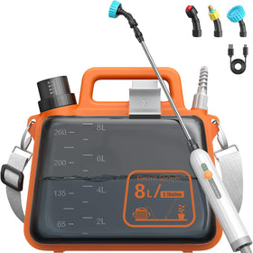 Tarden 2 Gallon Electric Garden Sprayer with collapsible tank for easy storage.