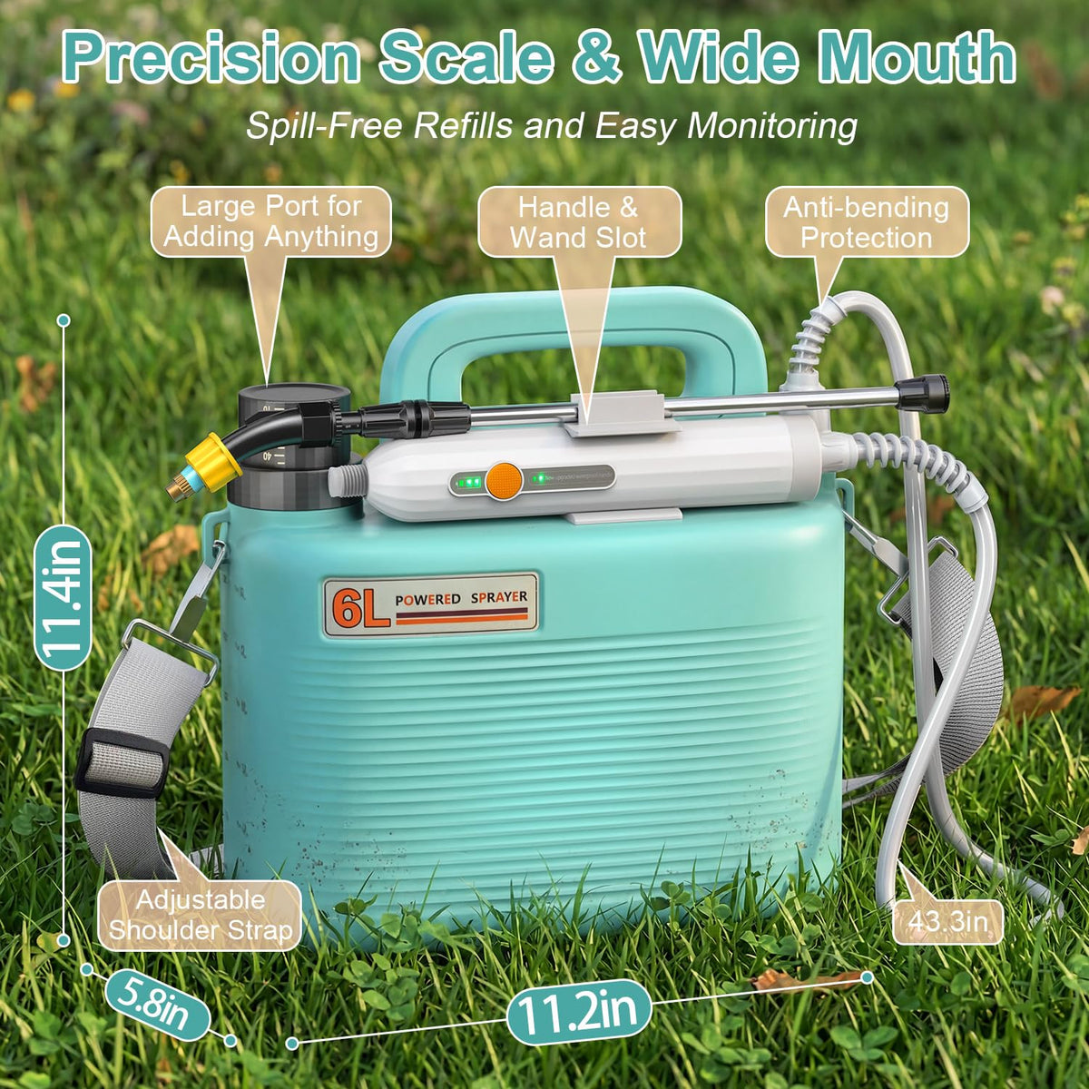 Tarden portable yard sprayer suited for weed control and watering
