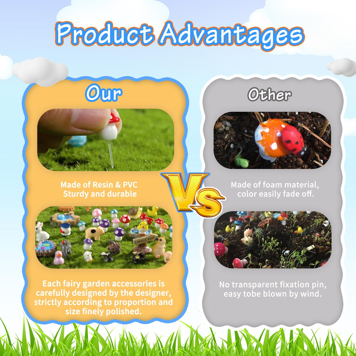 Tardigrade durable resin figures resist weather for long-lasting fairy gardens