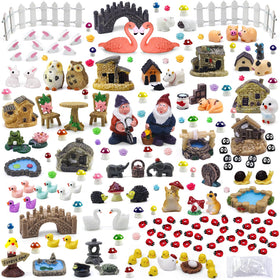 Tardigrade fairy garden accessories multi-color set adds whimsy to pots and planters
