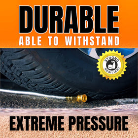 Tardigrade Steel Hose with 304 stainless construction for lasting outdoor use.