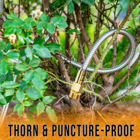 Tardigrade Steel Hose tangle-free design for smooth coil recovery.