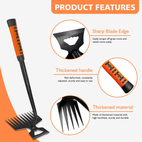 Tardiy multifunctional weeder for prying and extracting weeds