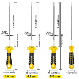 TARIST 3-16 round file detail, smooth filing for even chain teeth