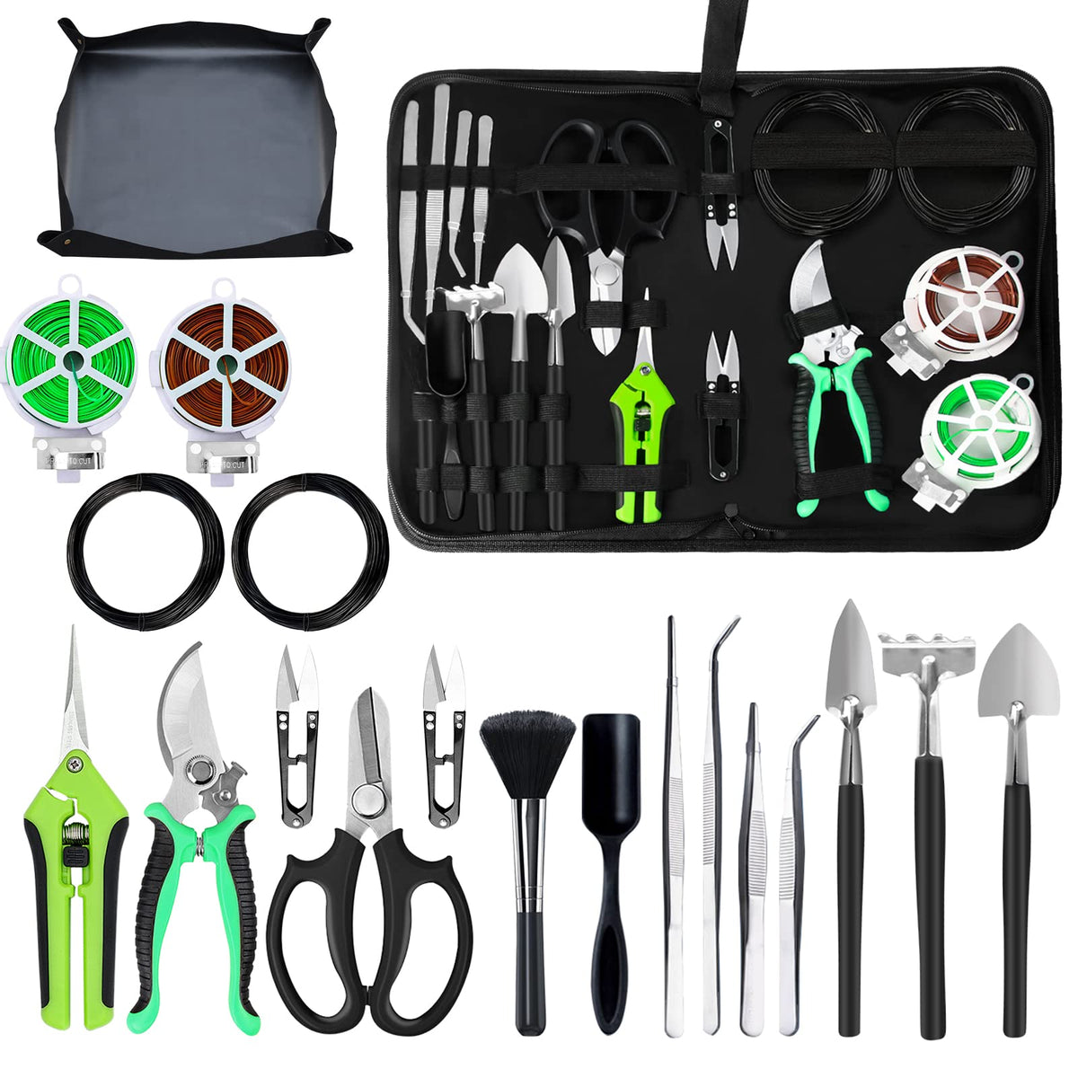 Taschyas Bonsai Tree Kit with full toolset for beginners and hobbyists.