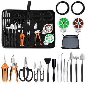 Taschyas bonsai tools organizer bag keeps kit neat for easy gardening sessions
