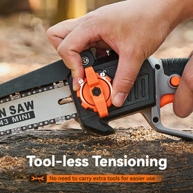 TaskStar automatic oiling system maintains chain lubrication during use.