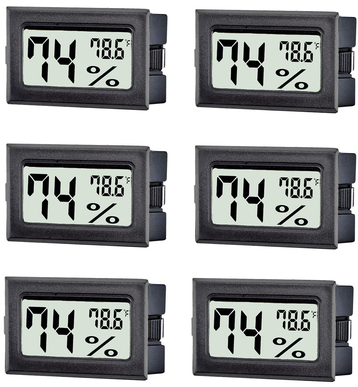 TASOGEN mini thermometer-hygrometer display for precise indoor readings.