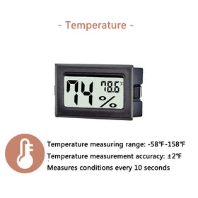 TASOGEN indoor temperature and humidity monitor for home use.