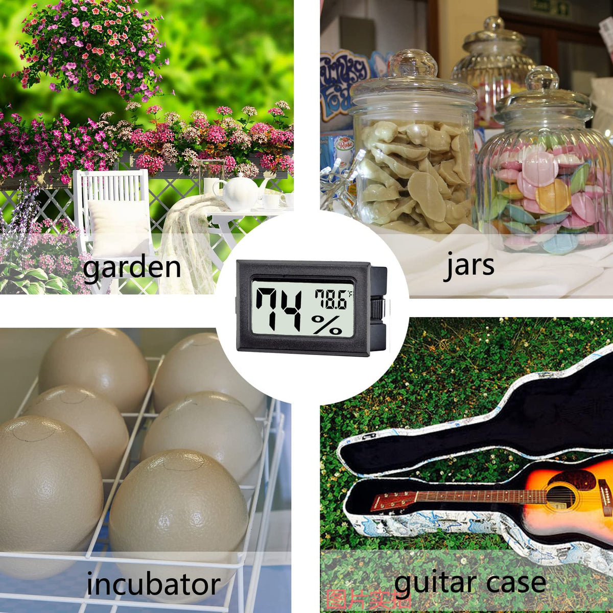 TASOGEN jar storage monitor protects contents by monitoring temp and humidity.
