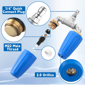 TasuoX nozzle handles 4000 PSI heavy-duty tasks consistently.